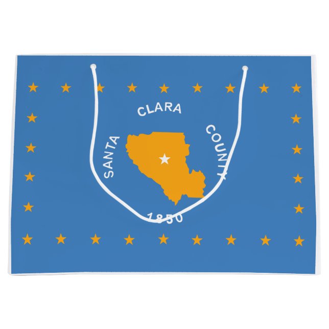 Flagge von Santa Clara (US-Landkreis, Kalifornien) Große Geschenktüte (Vorderseite)
