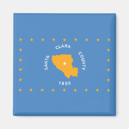 Flagge von Santa Clara (US-Landkreis, Kalifornien) Magnet