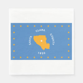 Flagge von Santa Clara (US-Landkreis, Kalifornien) Serviette