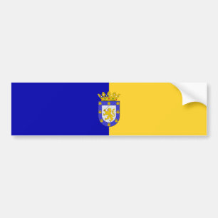 Flagge von Santiago (Chile) Autoaufkleber