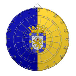 Flagge von Santiago (Chile) Dartscheibe