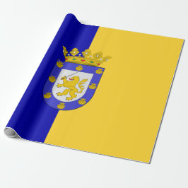 Flagge von Santiago (Chile) Geschenkpapier