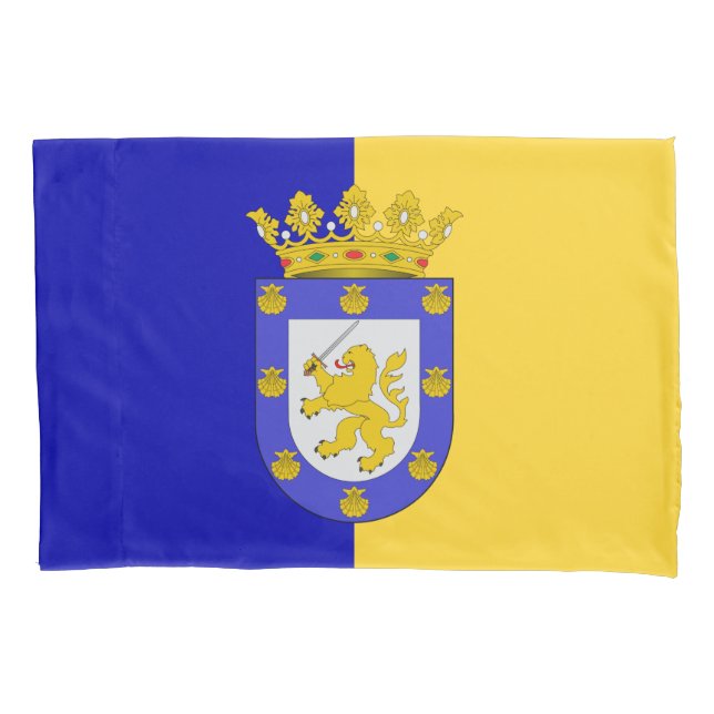 Flagge von Santiago (Chile) Kissenbezug (Vorderseite-Links)