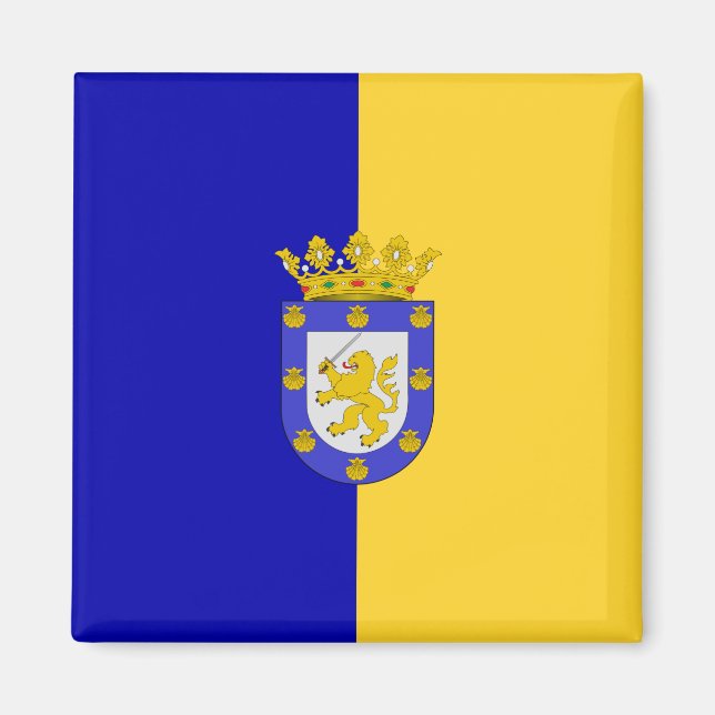 Flagge von Santiago (Chile) Magnet (Vorne)