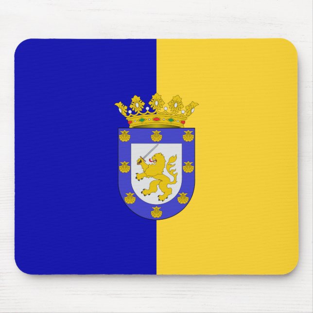 Flagge von Santiago (Chile) Mousepad (Vorne)