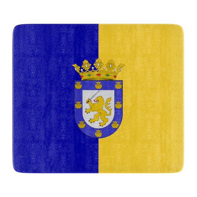 Flagge von Santiago (Chile) Schneidebrett (Vorderseite)
