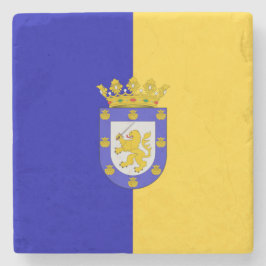 Flagge von Santiago (Chile) Steinuntersetzer
