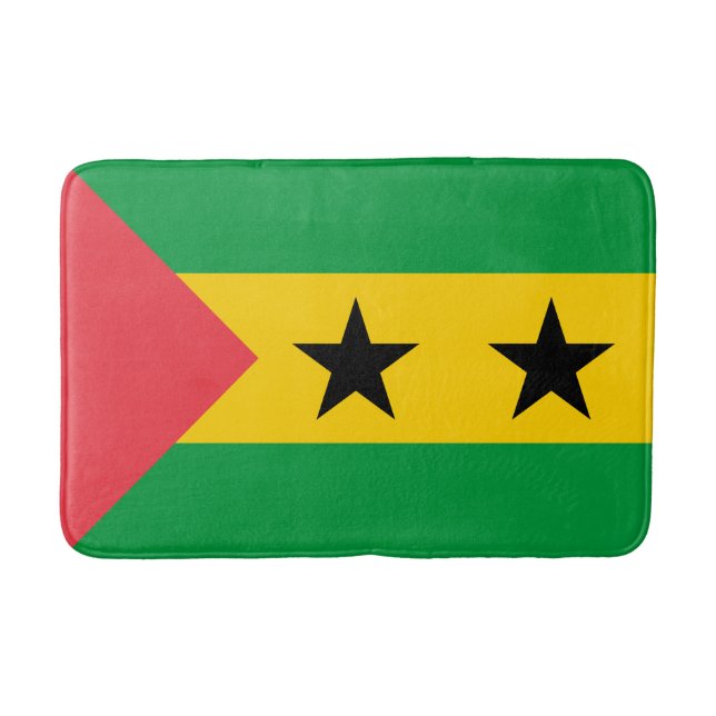 Flagge von São Tomé und Príncipe Badematte (Vorderseite)