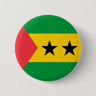 Flagge von São Tomé und Principe Button