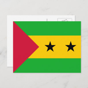 Flagge von São Tomé und Príncipe, Flagge Postkarte