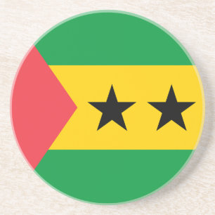Flagge von São Tomé und Príncipe Getränkeuntersetzer