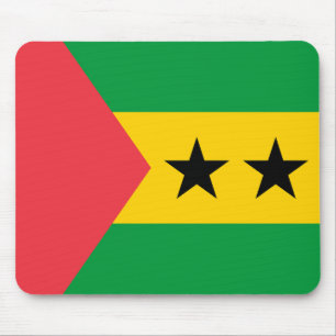 Flagge von São Tomé und Príncipe Mousepad