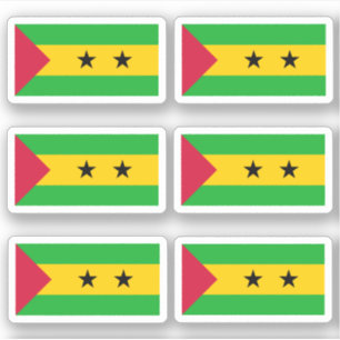 Flagge von São Tomé und Príncipe - Sammlung Stick Aufkleber