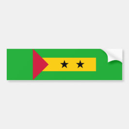 Flagge von São Tomé und Príncipe (São Tomé und Prí Autoaufkleber