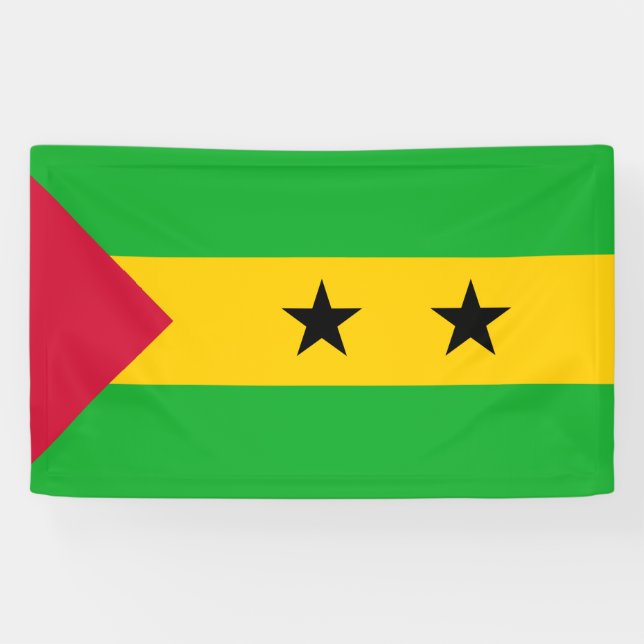 Flagge von São Tomé und Príncipe (São Tomé und Prí Banner (Horizontal)