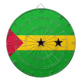 Flagge von São Tomé und Príncipe (São Tomé und Prí Dartscheibe