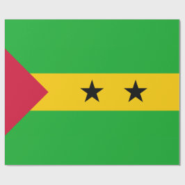 Flagge von São Tomé und Príncipe (São Tomé und Prí Geschenkpapier