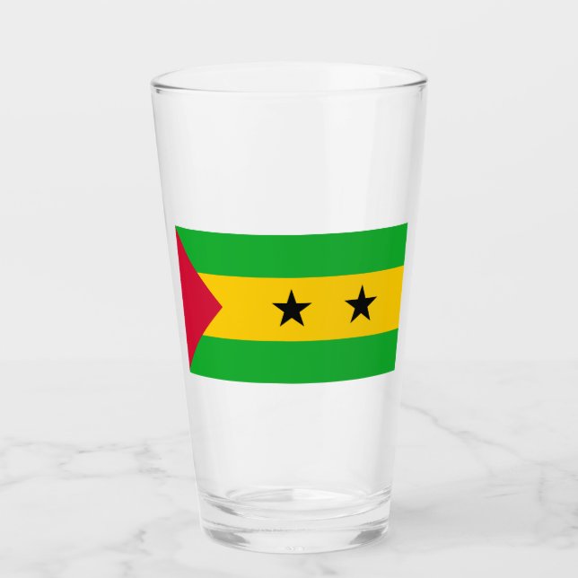 Flagge von São Tomé und Príncipe (São Tomé und Prí Glas (Vorderseite)