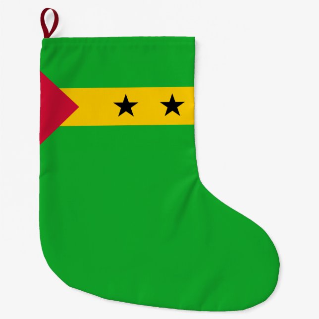 Flagge von São Tomé und Príncipe (São Tomé und Prí Großer Weihnachtsstrumpf (Vorderseite)