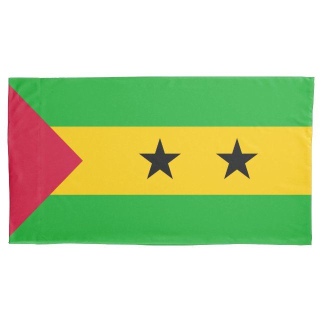 Flagge von São Tomé und Príncipe (São Tomé und Prí Kissenbezug (Vorderseite-Links)