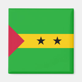 Flagge von São Tomé und Príncipe (São Tomé und Prí Magnet