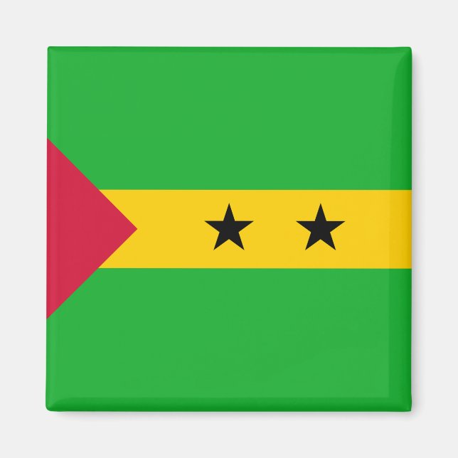 Flagge von São Tomé und Príncipe (São Tomé und Prí Magnet (Vorne)