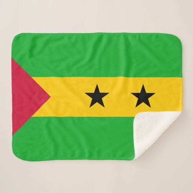 Flagge von São Tomé und Príncipe (São Tomé und Prí Sherpadecke (Vorderseite (Horizontal))