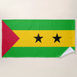 Flagge von São Tomé und Príncipe (São Tomé und Prí Strandtuch