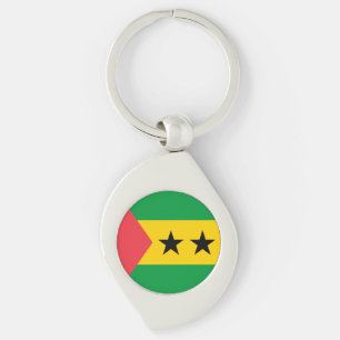 Flagge von São Tomé und Principe Schlüsselanhänger