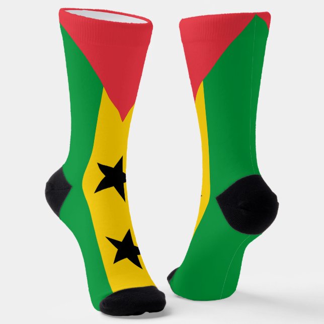 Flagge von São Tomé und Príncipe Socken (Gewinkelt)