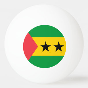 Flagge von São Tomé und Principe Tischtennisball