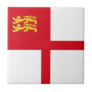 Flagge von Sark Fliese