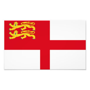 Flagge von Sark Fotodruck