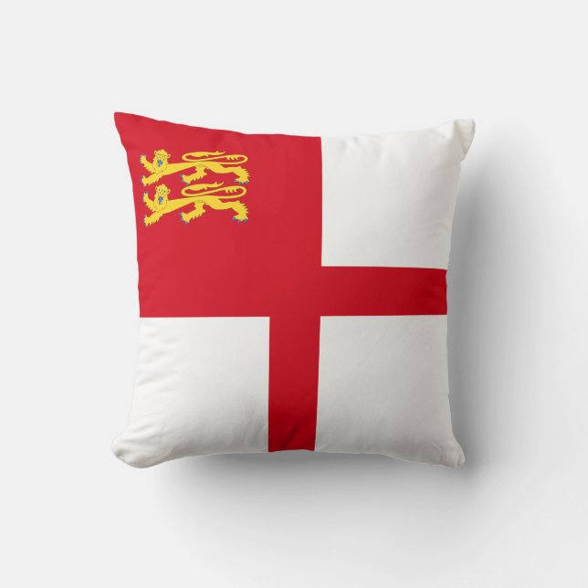 Flagge von Sark Kissen (Vorderseite)