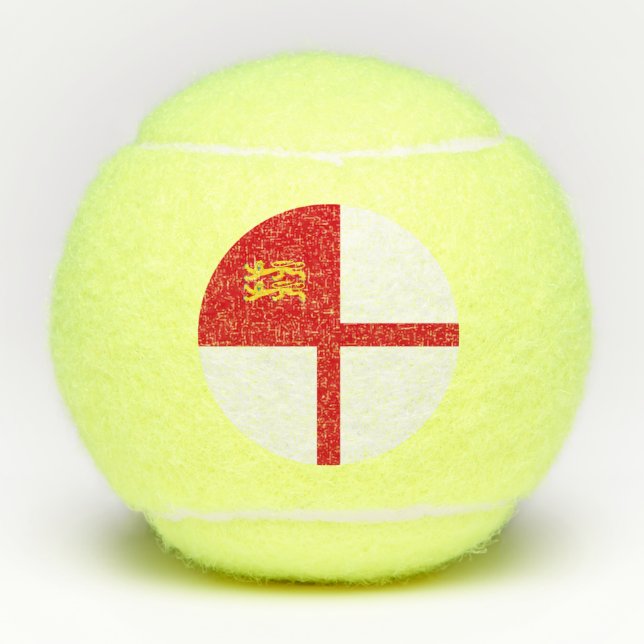 Flagge von Sark Tennisbälle (Vorderseite)