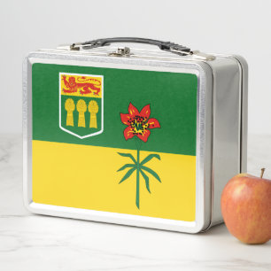Flagge von Saskatchewan (KANADA) Metall Brotdose