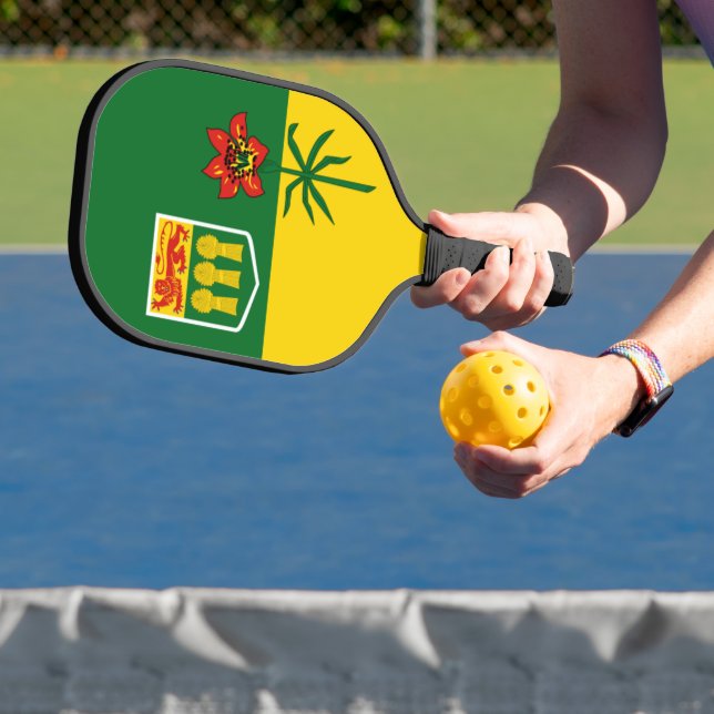 Flagge von Saskatchewan (KANADA) Pickleball Schläger (InSitu)