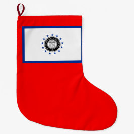 Flagge von Savannah (Georgien) Großer Weihnachtsstrumpf