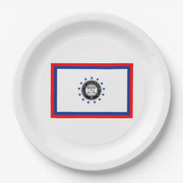 Flagge von Savannah (Georgien) Pappteller