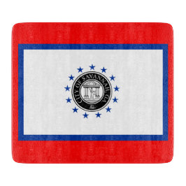 Flagge von Savannah (Georgien) Schneidebrett