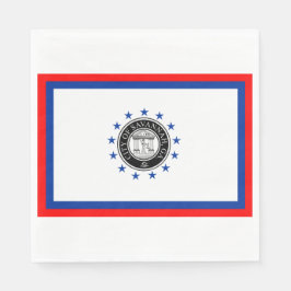 Flagge von Savannah (Georgien) Serviette