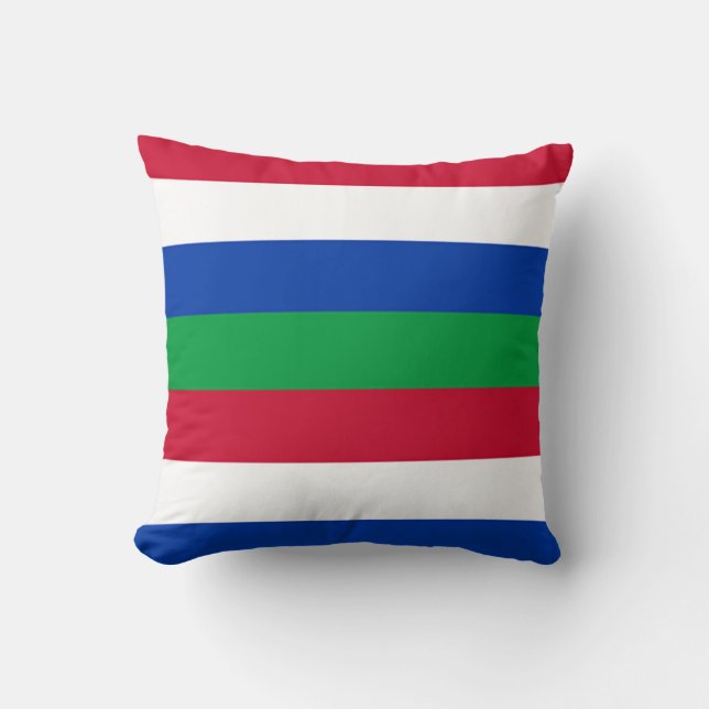 Flagge von Schiermonnikoog Kissen (Vorderseite)