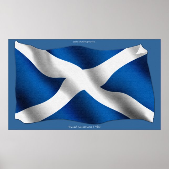 Flagge von Schottland Bratach nàiseanta na h-Alba  Poster (Vorne)