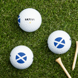 Flagge von Schottland Golf Balls Golfball