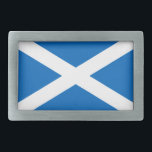 Flagge von Schottland Gürtelschnalle<br><div class="desc">Schottlands Kreuzflagge des St. Andrew.</div>