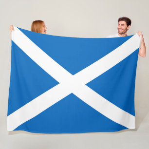 Flagge von Schottland oder von Saltire groß Fleecedecke