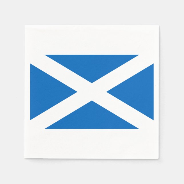 Flagge von Schottland Papier Napkins Serviette (Vorderseite)