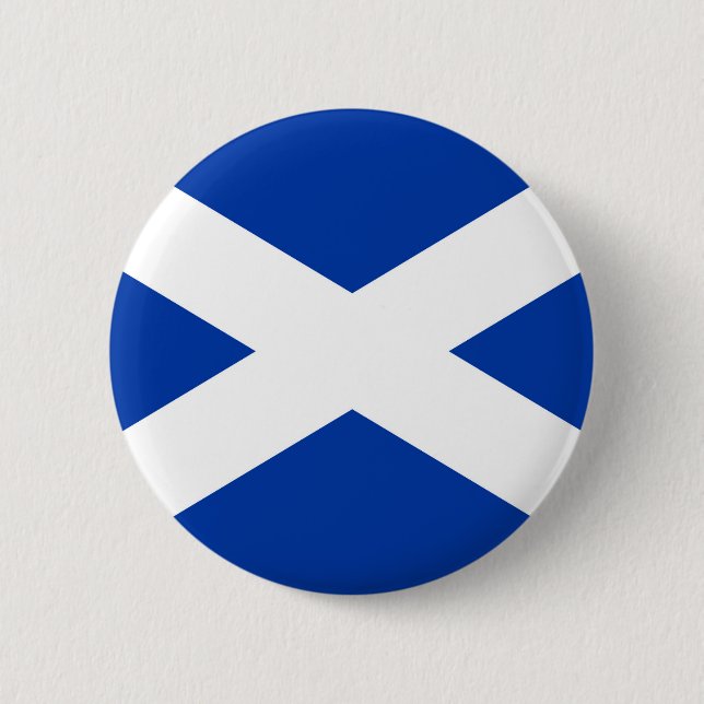 Flagge von Schottland Saltire - Qualitäts-Bild Button (Vorderseite)