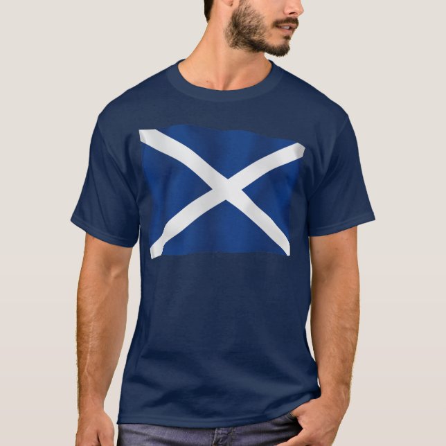 Flagge von Schottland T-Shirt (Vorderseite)
