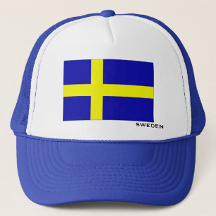 Flagge von Schweden-Hut Truckerkappe